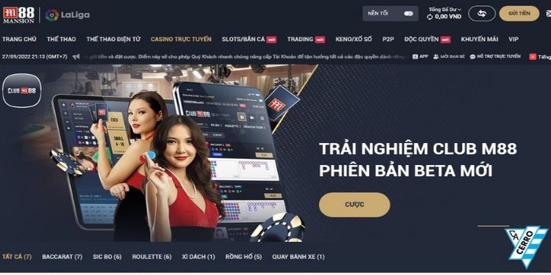 App đánh bài M88 đưa bạn đến với nhiều sảnh chơi